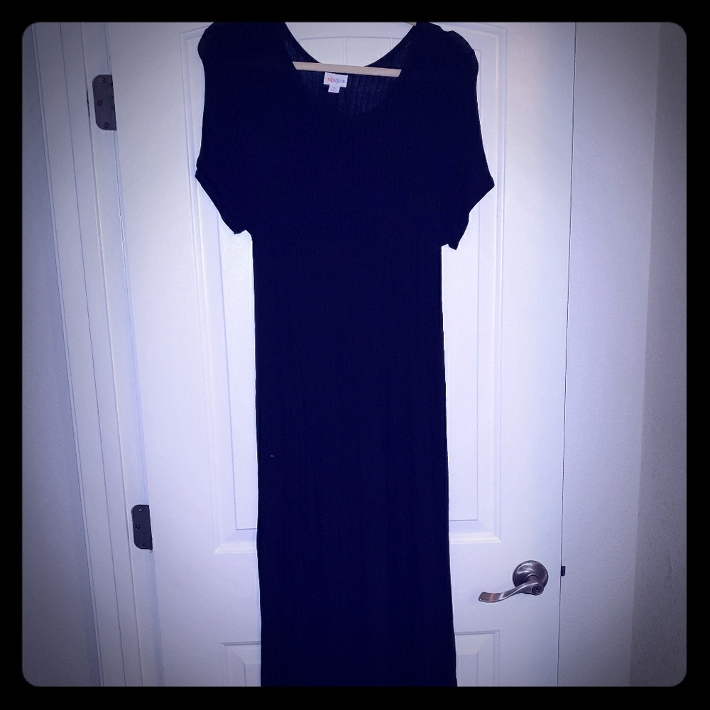 Lula Roe Black rib knit Carly